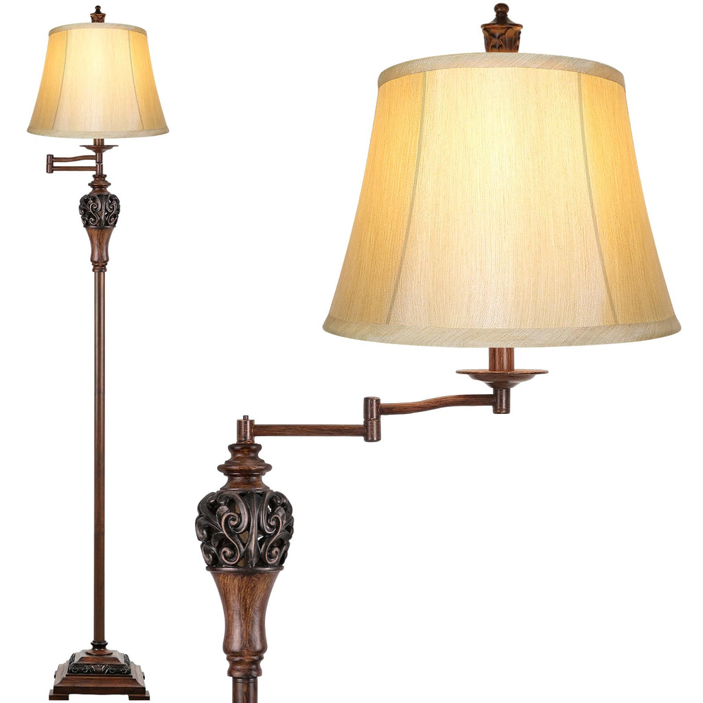 Vintage Floor Lamp for Living Room, Traditional Tall Standing Lamp