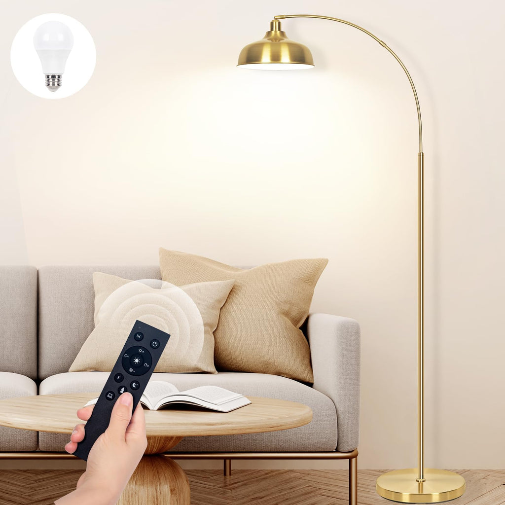 Gold Floor Lamps for Living Room- Arc Floor Lamps over Coach Lamp 70”
