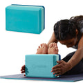 Yoga Block - Supportive Latex-Free EVA Foam Soft Non-Slip Surface for Yoga, Pilates, Meditation, Skyline