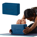 Yoga Block, EVA Foam for Balance & Stretch (1 Block, Indigo Ink)