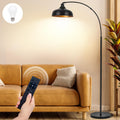 Arch Floor Lamps with Remote, Dimmable Floor Lamp 70” Black Tall Lamp