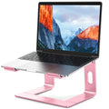 Aluminum Laptop Stand, Ergonomic Detachable Computer Stand, Notebook Riser, Laptop Mount Compatible with Air, Pro, Dell, HP, Lenovo More 10-15.6" Laptops, Pink
