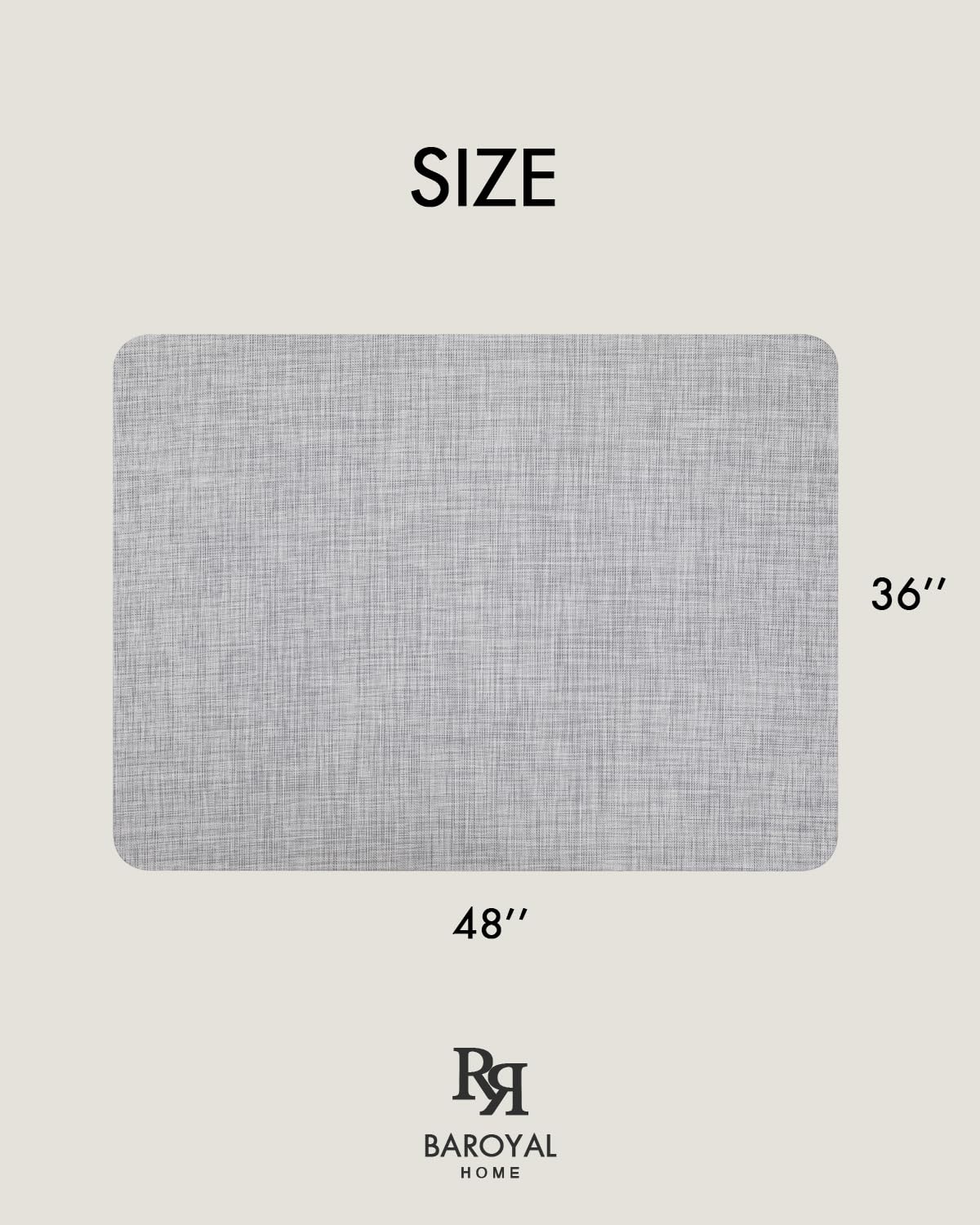Office Chair Mat for Hardwood Floor Under Desk Computer Rolling Chair Mat for Wood/Tile Floor Non-Slip Heavy Duty Desk Rug PVC Plastic Hard Floor Protector 36" x 48" (Mist)