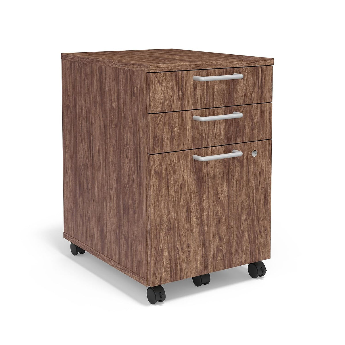 Essentials Mobile Pedestal File, 3-Drawer, Espresso