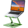 Laptop Stand for Desk, Adjustable Computer Stand with 360° Rotating Base, Ergonomic Laptop Riser for Collaborative Work, Foldable & Portable Laptop Stand, fits for All 10-16" Laptops