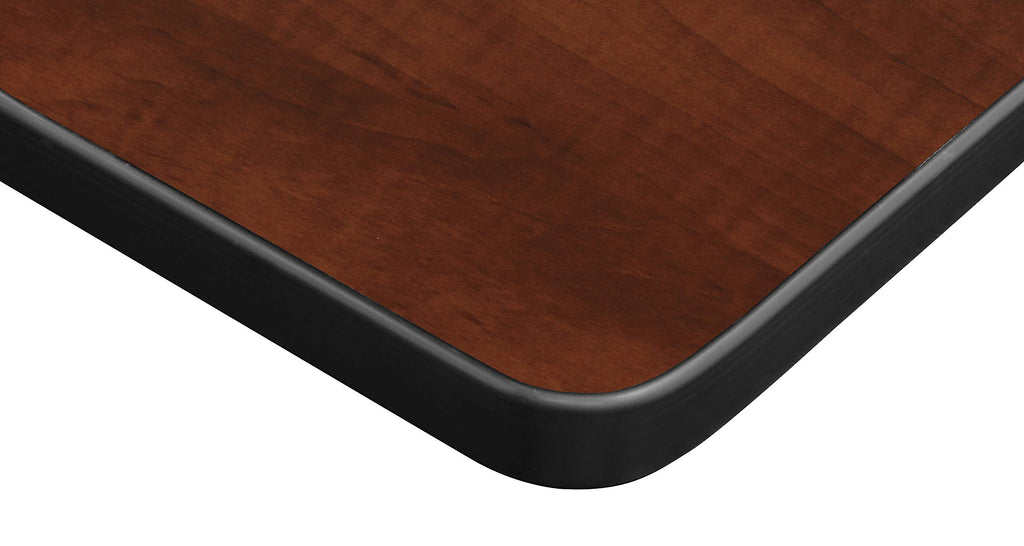 Kobe 84 x 24 in. Flip-Top Training Nesting Table with Modesty Panel- Cherry