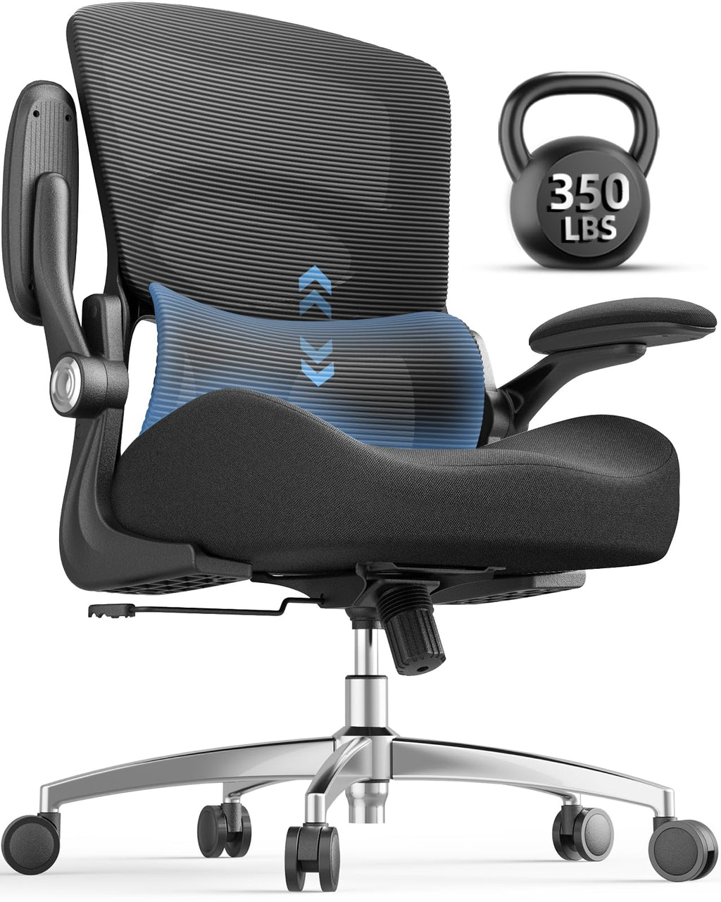 Ergonomic Office Chair - Adjustable Lumbar Support