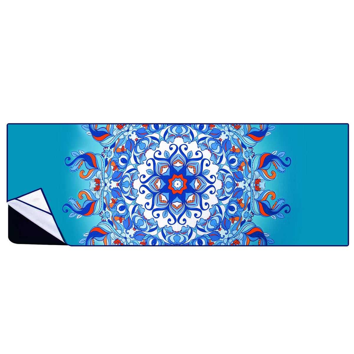 Non Slip Hot Yoga Towel, 100% Microfiber Non Slip Yoga Mat Towel for Hot Yoga, Pilates and Fitness, Exclusive Corner Pockets Design + Free Spray Bottle