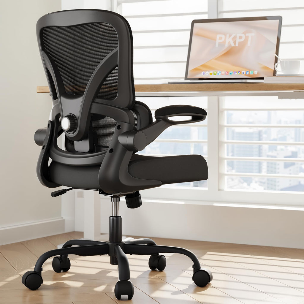Mesh Office Chair, 330LBS Ergonomic Desk Chair with Adjustable Lumbar Support, Executive Computer Chairs for Home Office, Black