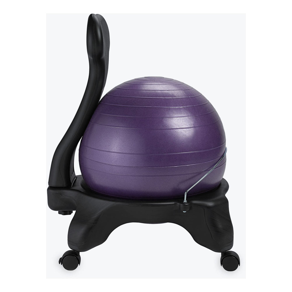 Classic Balance Ball Chair – Ergonomic Stability Chair for Desk & Office | Yoga Ball Seat with Base, Air Pump, & Exercise Guide | Improves Posture & Core Strength (300 lb Capacity)