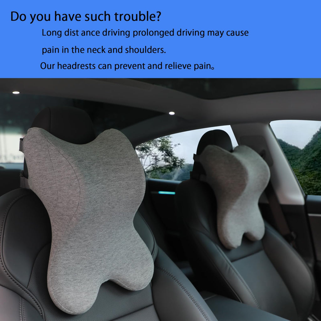 Headrest Pillow Office Chair Neck Pillow Ergonomic Design Double Straps Design Suitable for Different Heights