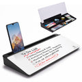 Desktop Whiteboard Dry-Erase-Board - Computer Keyboard Stand White Board Surface Pad with Drawer, Desk Organizers with Accessories for Office, Home, School Supplies - Black