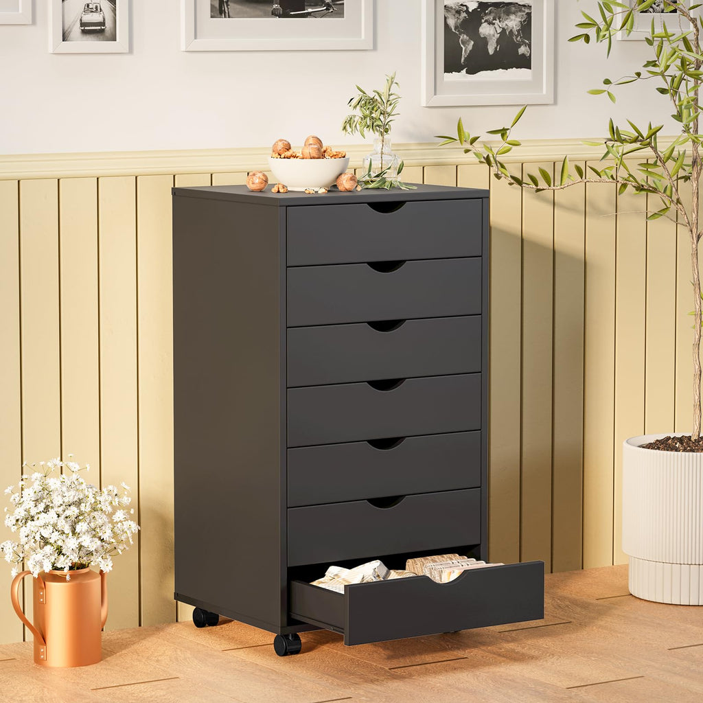 7 Drawer Wooden Dresser, Storage Cabinets, Room Organization