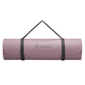 Extra-Thick Yoga Fitness Mat and Exercise Mat with Non-Slip Texture and Easy Carry Strap - Ideal for Floor Workouts and Everyday Yoga - Supportive and Portable, Purple, 10mm