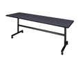 Kobe 84 x 24 in. Flip-Top Training Nesting Table- Grey