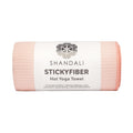 Stickyfiber Hot Yoga Towel - Silicone Backed Yoga Mat-Sized, Absorbent, Non-Slip, 24" x 72" Bikram, Gym, and Pilates (Sakura-Pink, Standard)