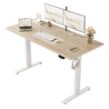 55 * 24 Inch Height Adjustable Electric Standing Desk, Maple