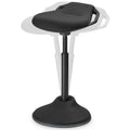Ergonomic Sit Stand Stool , Height Adjustable Standing Desk Stool 23.6-33.3 Inches, Swivel Balance Chair with Non-Slip Base, Standing Chair, for Active Sitting, Office, Home, Ink Black