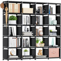 20 Cube Book Shelf, Storage Organizer, Large DIY Bookcase, Metal Cube Bookshelf, Cubbies Closet Storage Organizer Shelves for Bedroom,Living Room,Home,Office