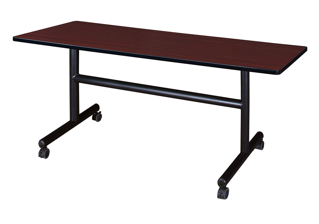 Kobe 60 x 30 in. Flip-Top Training Nesting Table- Mahogany