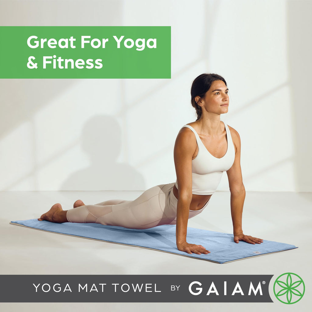 Yoga Mat Towel, Non-Slip Microfiber (Lilac Lace)