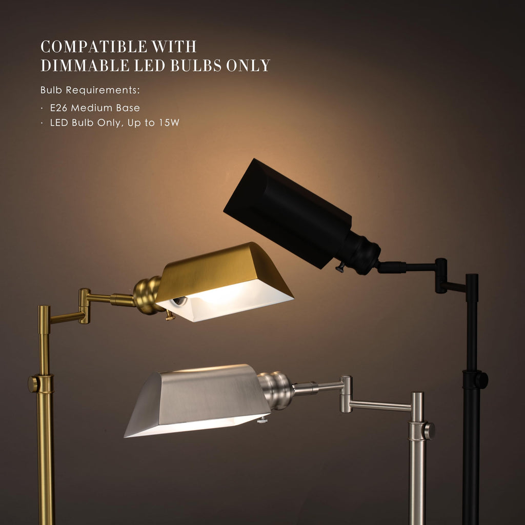 Arcadia Pharmacy Desk Lamp, Antique Brass
