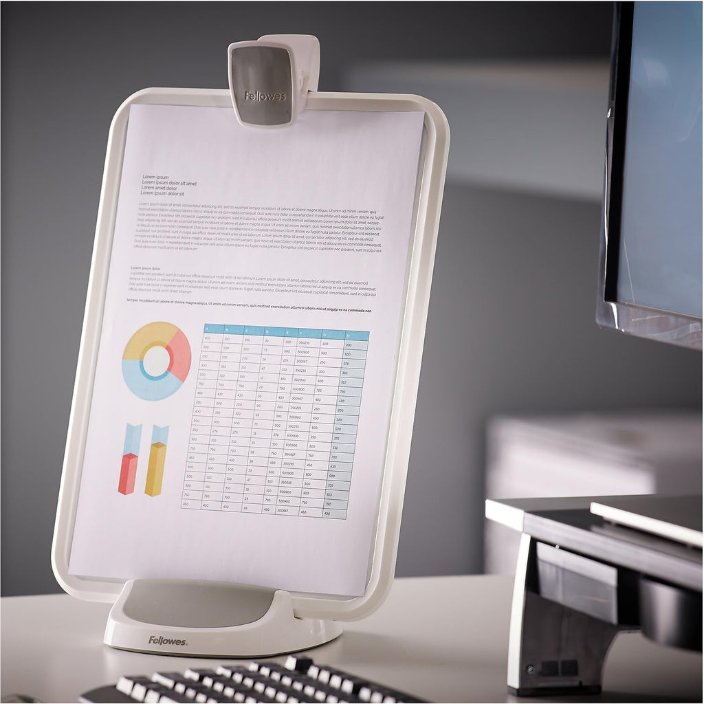 Series Document Lift/Holder, White/Gray