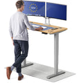 Standing Desk 48x24 — Made in Europe, Ergonomic Sit Stand Home Office Desk, Electric Height Adjustable, Dual Motor, USB & USB-C Charging, Wobble-Free, Touchscreen, 3 Memory Presets