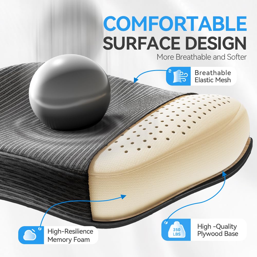Ergonomic Office Chair, Mesh Home Office Desk Chairs with 3D Headrest