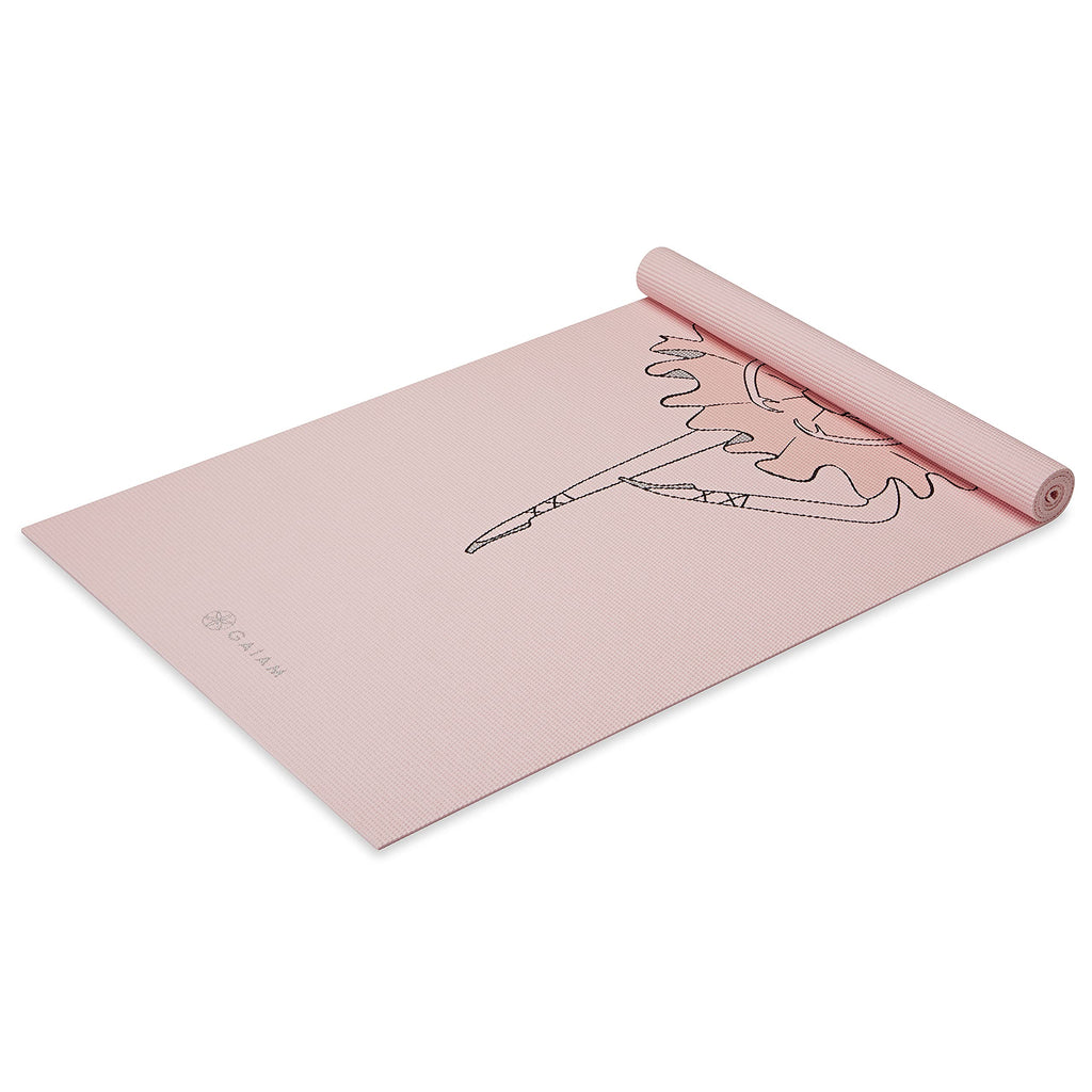 Kids Yoga Mat, Fun Prints, Non-Toxic, 60"x24", 3mm (Ballerina)
