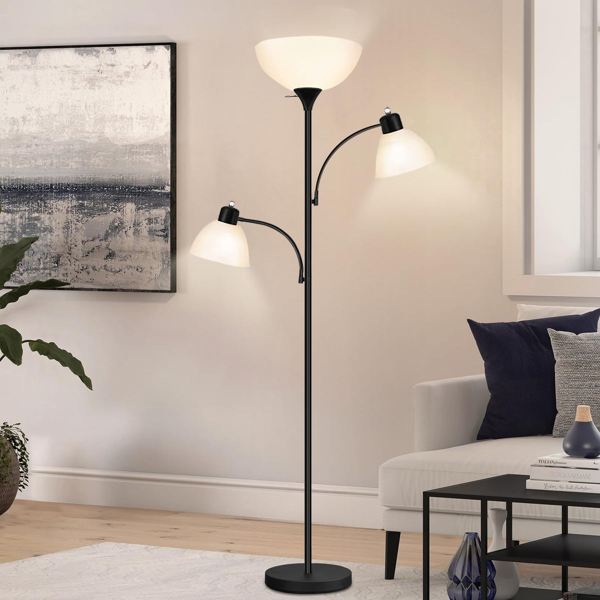 Floor Lamps for Living Room, 72" Tall Torchiere Floor Lamp