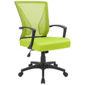 Office Chair Ergonomic Computer Desk Mesh Chair Mid Back Swivel Lumbar Support with Armrest (1, Cyan)