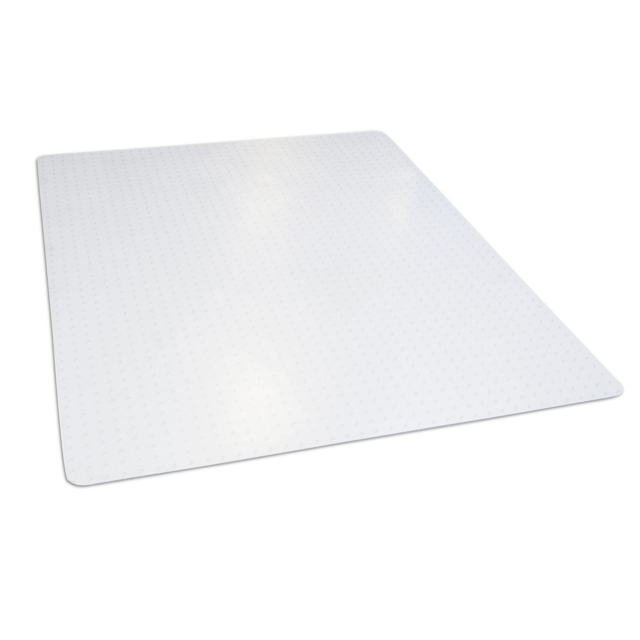 Office Chair Mat for Low‑Pile Carpet – 46" x 60" Clear Desk Floor Protector with Lip, Smooth Glide PVC