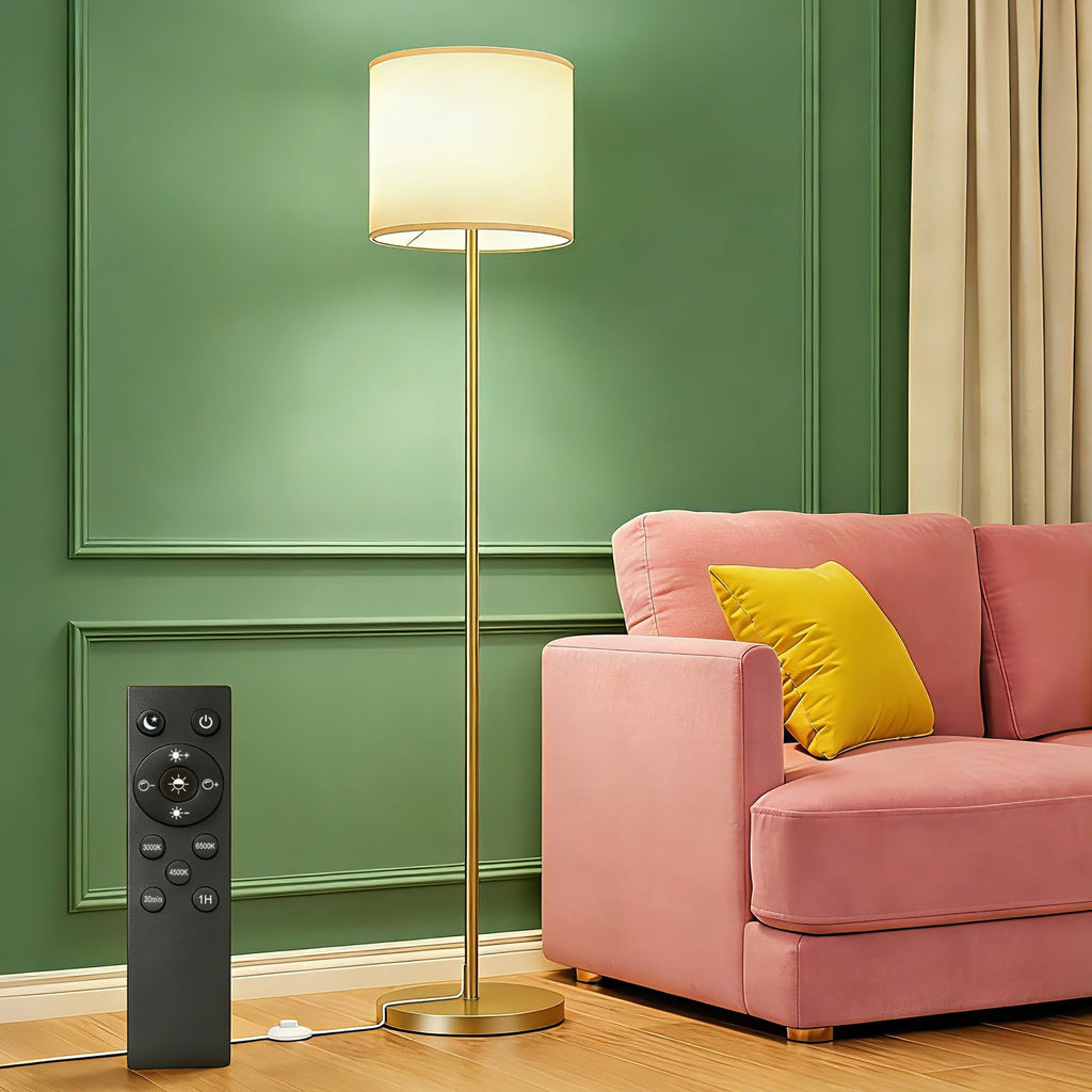 Dimmable Floor Lamps for LivingRoom with 12W LED Bulb,Foot Switch
