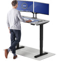 Standing Desk 48x24 — Made in Europe, Ergonomic Sit Stand Home Office Desk, Electric Height Adjustable, Dual Motor, USB & USB-C Charging, Wobble-Free, Touchscreen, 3 Memory Presets