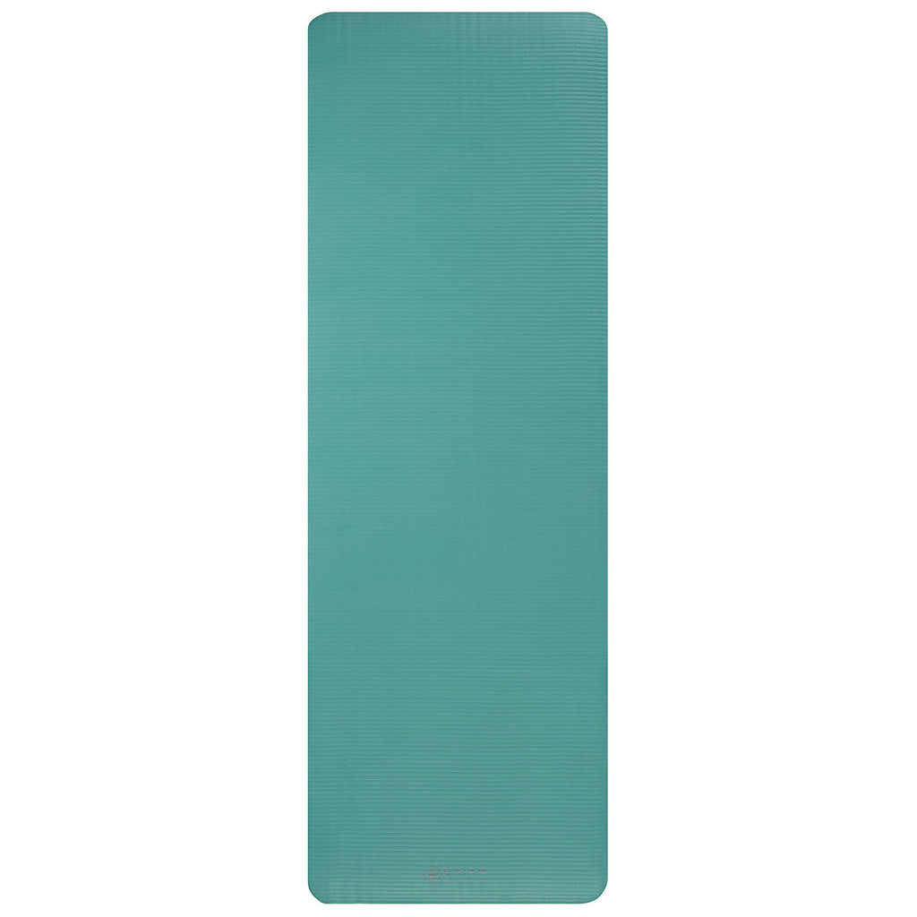 Essentials Thick Yoga Mat with Easy-Cinch Strap (Teal, 10mm)