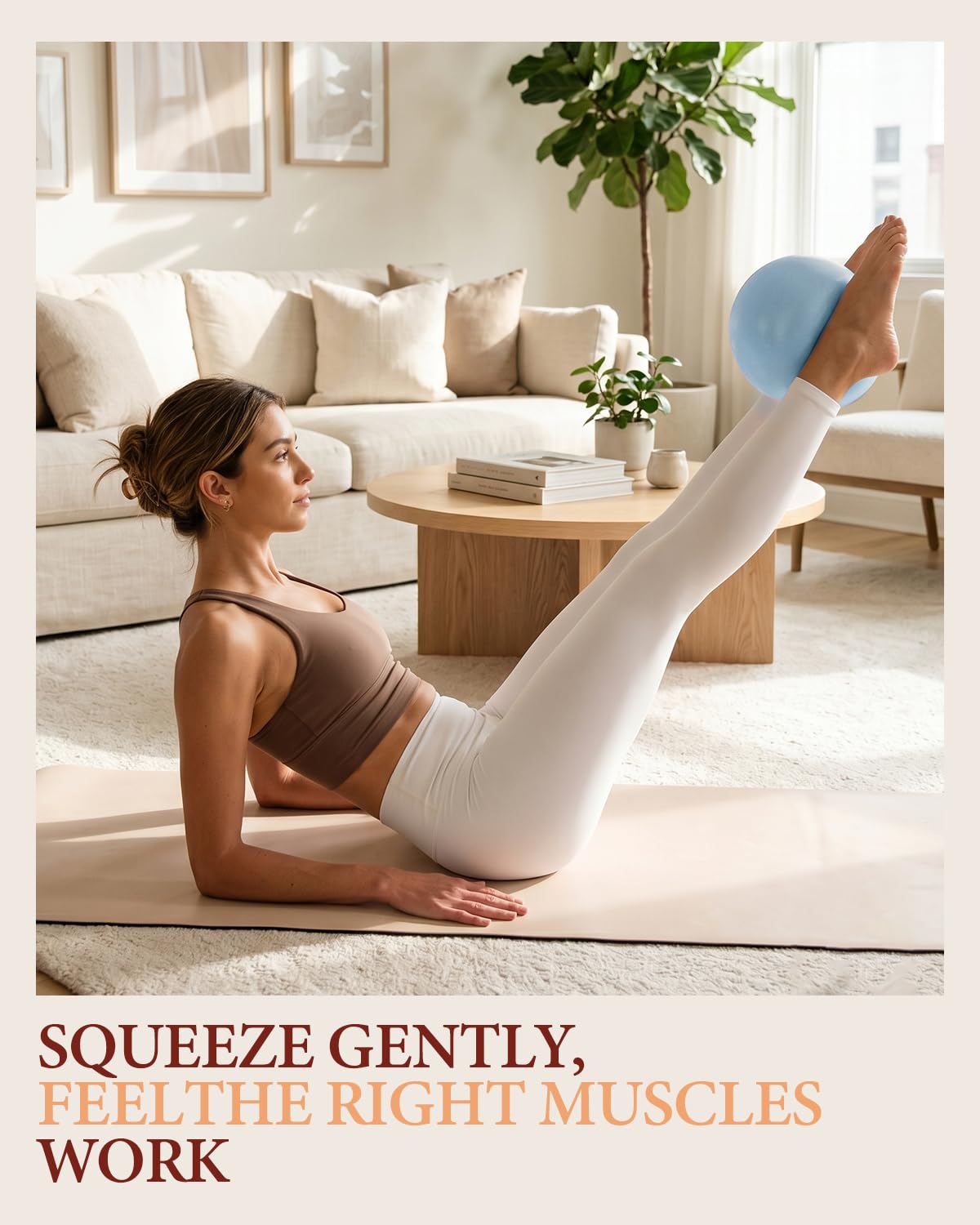 9 Inch Pilates Ball with Inflation Straw, Small Exercise Yoga Ball