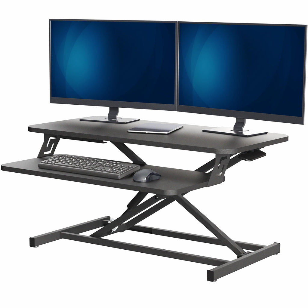 Black 32 inch Stand Up Desk Riser
