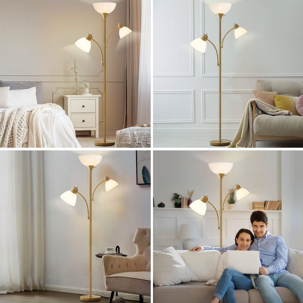 Floor Lamps for Living Room, 72" Tall Standing Lamps, Torchiere Lamp