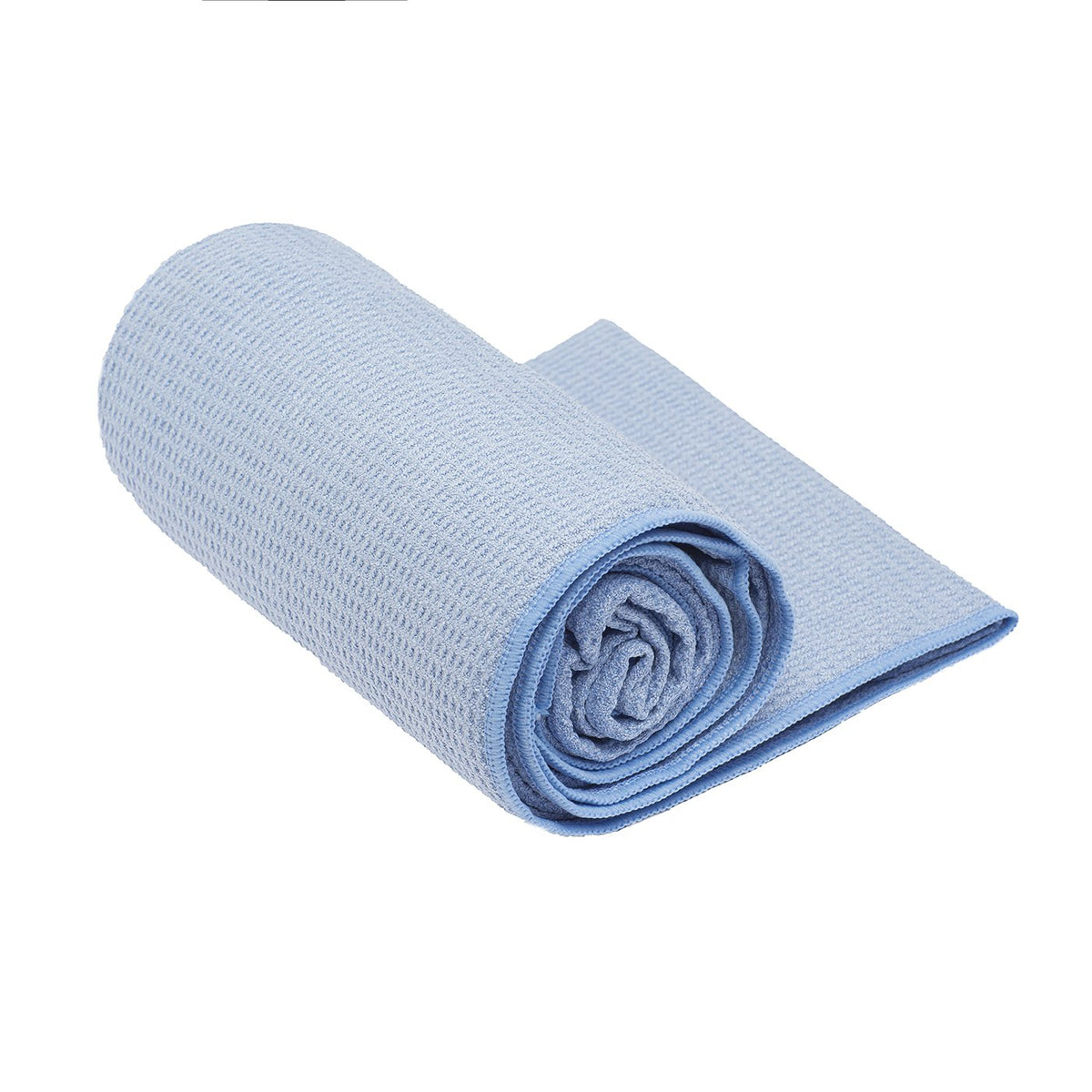 Stickyfiber Hot Yoga Towel - Silicone Backed Yoga Mat-Sized, Absorbent, Non-Slip, 24" x 72" Bikram, Gym, and Pilates - (Blue, Standard)