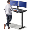 Standing Desk 54x28 — Made in Europe, Ergonomic Sit Stand Home Office Desk, Electric Height Adjustable, Dual Motor, USB & USB-C Charging, Wobble-Free, Touchscreen, 3 Memory Presets