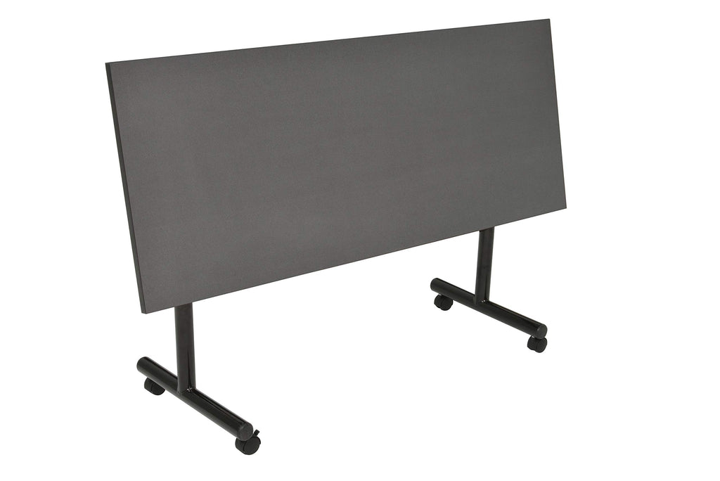 Kobe 60" Flip Top Mobile Training Table with Modesty- Grey
