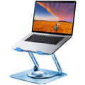 Laptop Stand for Desk, Adjustable Computer Stand with 360° Rotating Base, Ergonomic Laptop Riser for Collaborative Work, Foldable & Portable Laptop Stand, fits for All 10-16" Laptops