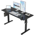 Electric Standing Desk, 48 x 24 Inches Height Adjustable Desk, Sit Stand up for Work Office Home, Ergonomic Rising Computer Table with Memory Preset, Black