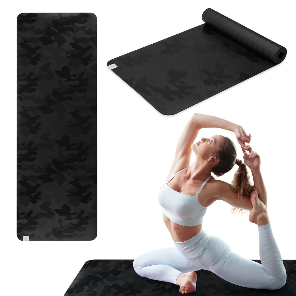 Dry-Grip Yoga Mat, Non-Slip, Hot Yoga (Camo)
