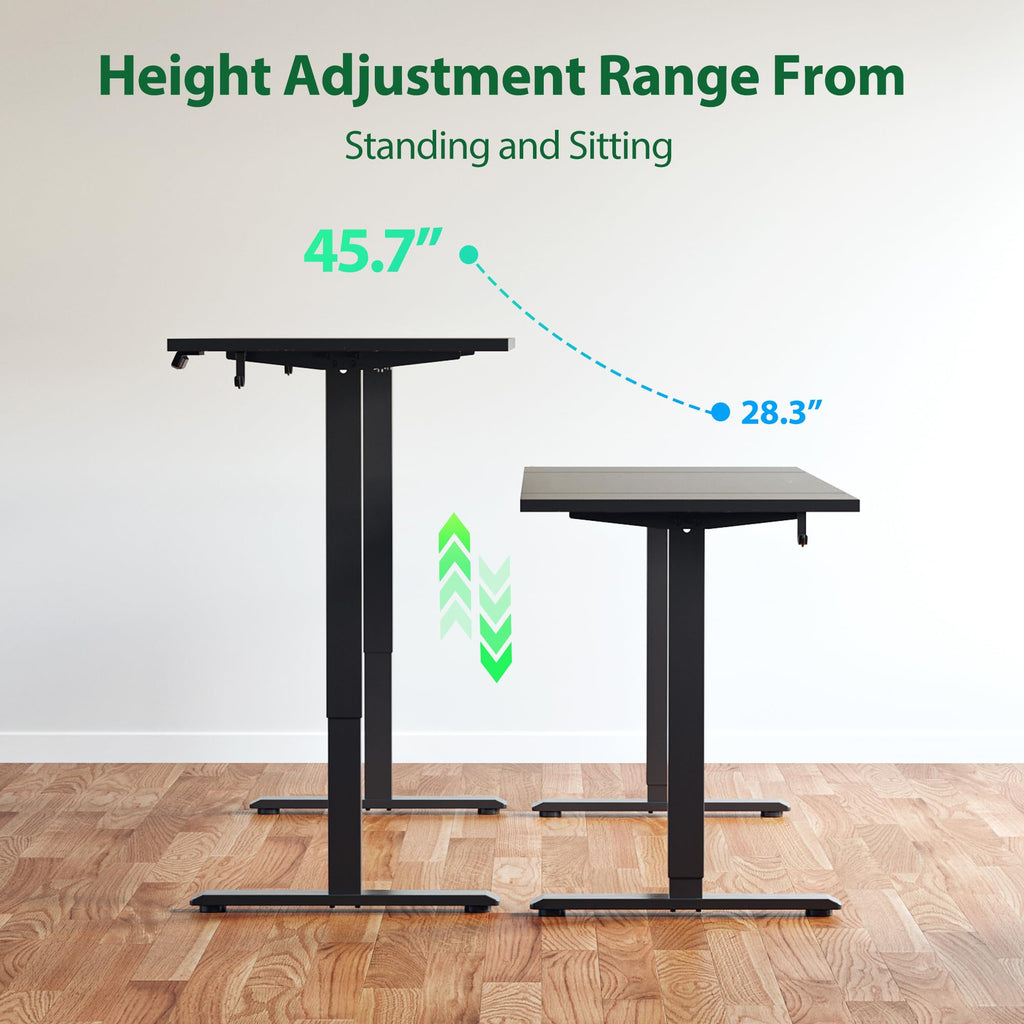 71 * 32 Inch Height Adjustable Electric Standing Desk, Black