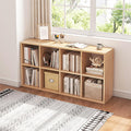 8 Cube Organizer Bookcase Oak Open Shelf