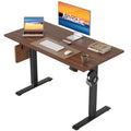 40*24 Inch Height Adjustable Electric Standing Desk, Dark Walnut