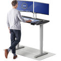 Standing Desk 48x24 — Made in Europe, Ergonomic Sit Stand Home Office Desk, Electric Height Adjustable, Dual Motor, USB & USB-C Charging, Wobble-Free, Touchscreen, 3 Memory Presets