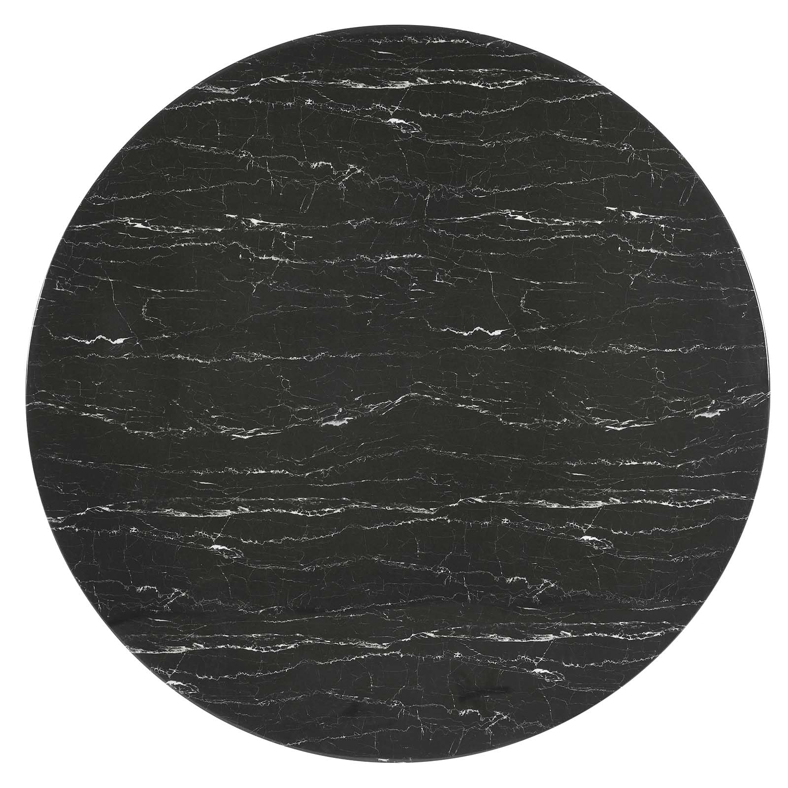 Modway Lippa Dining Table, 60", Gold Black